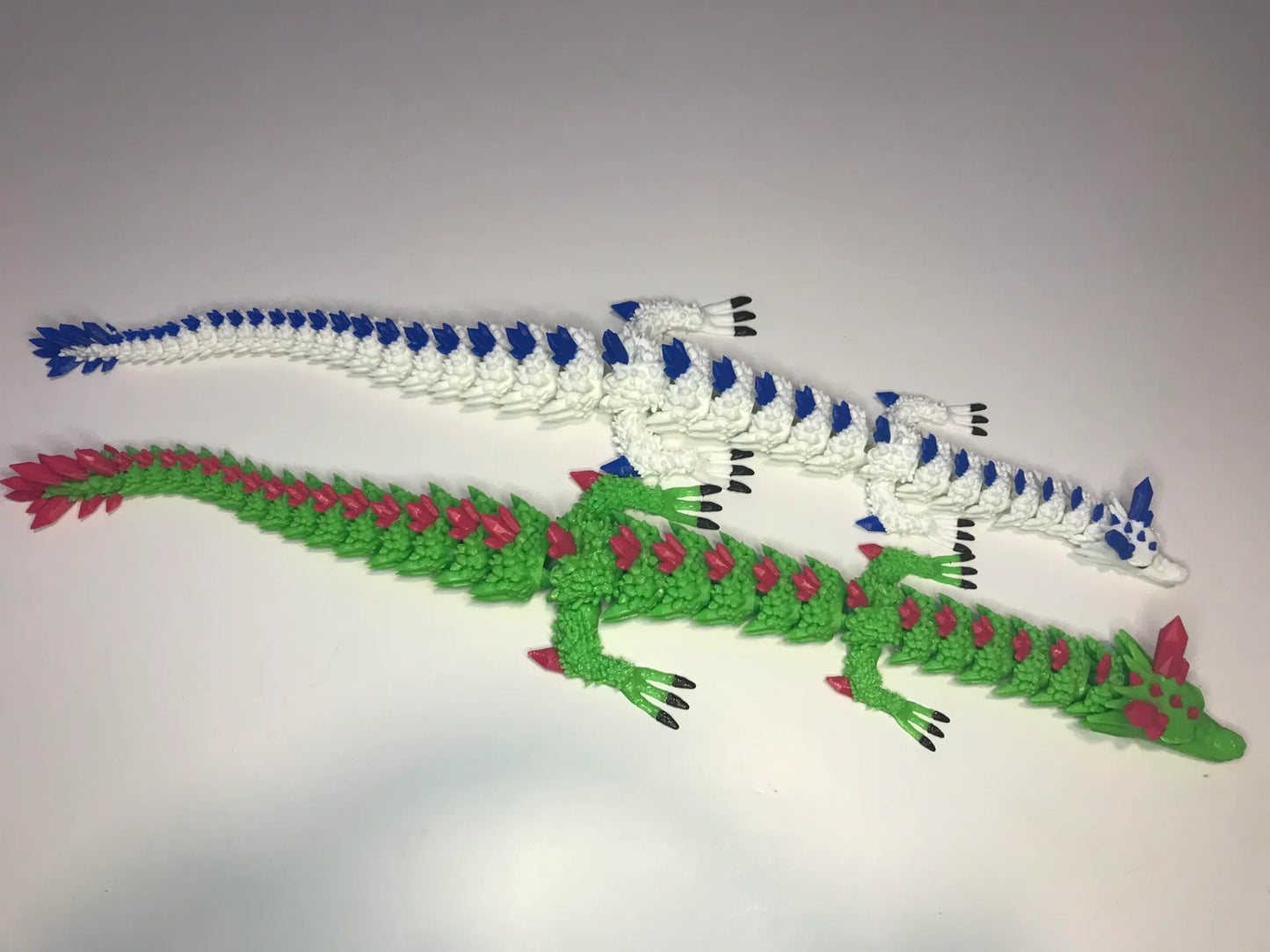 Crystal Articulated Dragon – 3D Printed Collectible