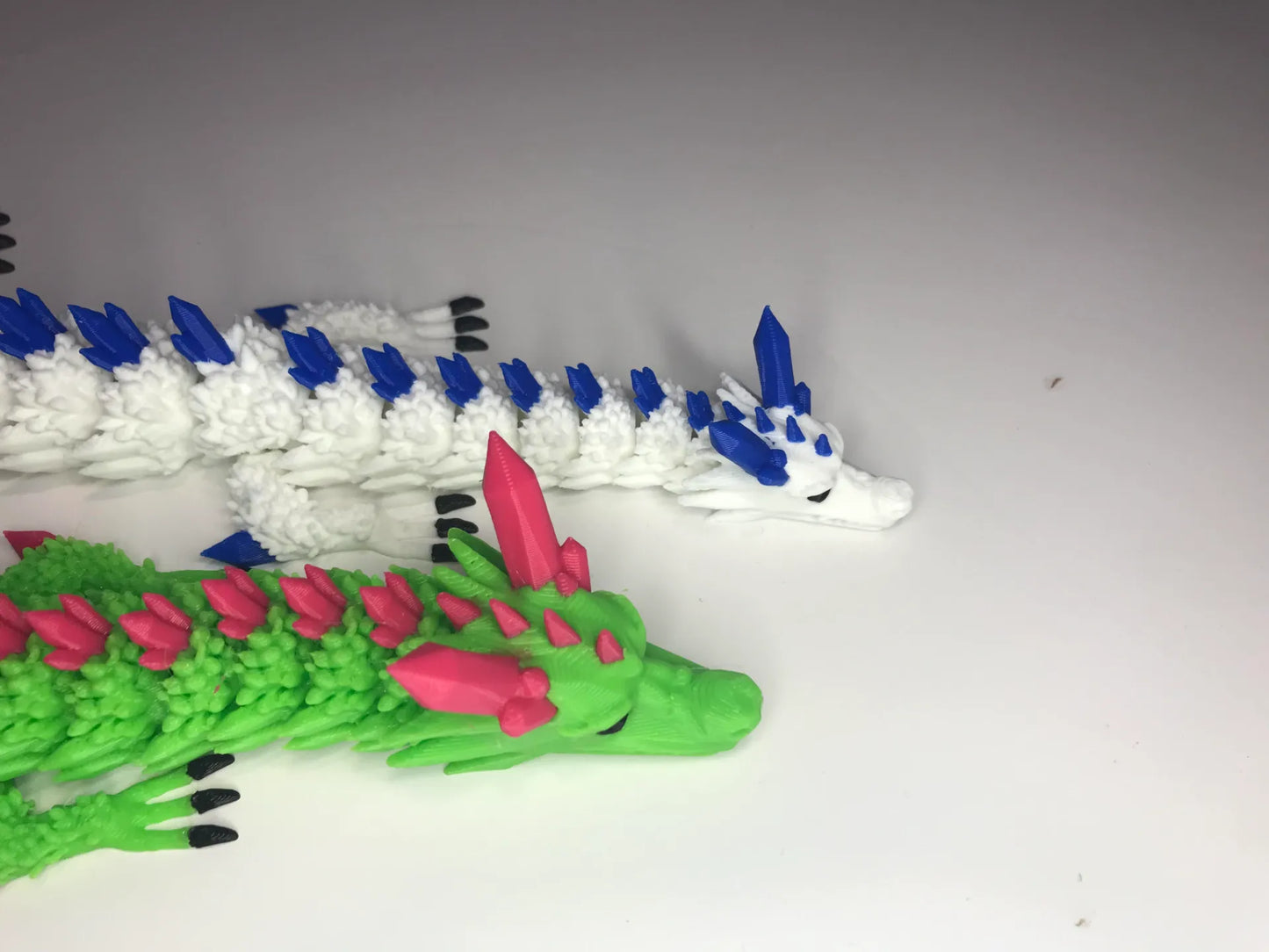 Crystal Articulated Dragon – 3D Printed Collectible